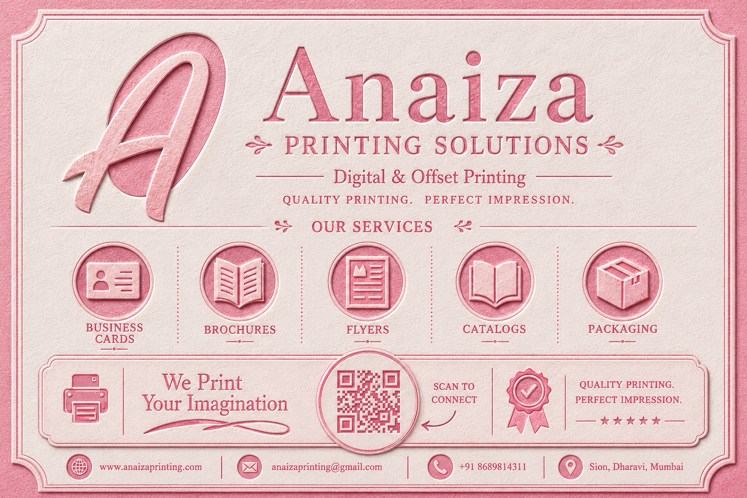 Complete guide to visiting card printing design paper finish and cost — Anaiza Printing Solutions, Mumbai