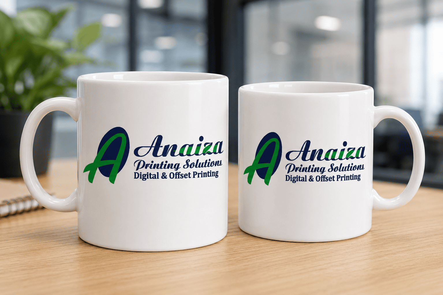 Custom logo printed corporate mugs for business branding in Mumbai