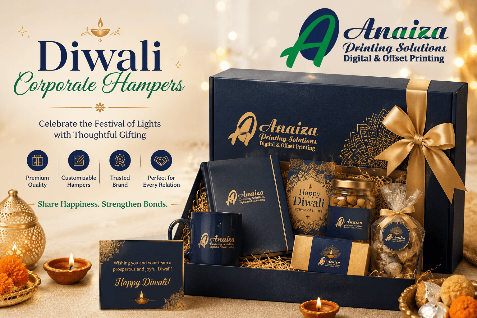 Customized Diwali corporate hampers and festive gift boxes in Mumbai