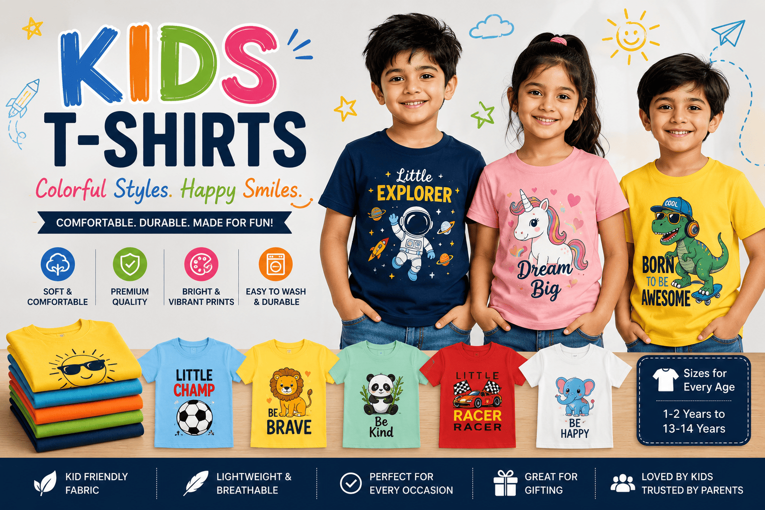Customized kids t-shirts and personalized children's t-shirt printing in Mumbai