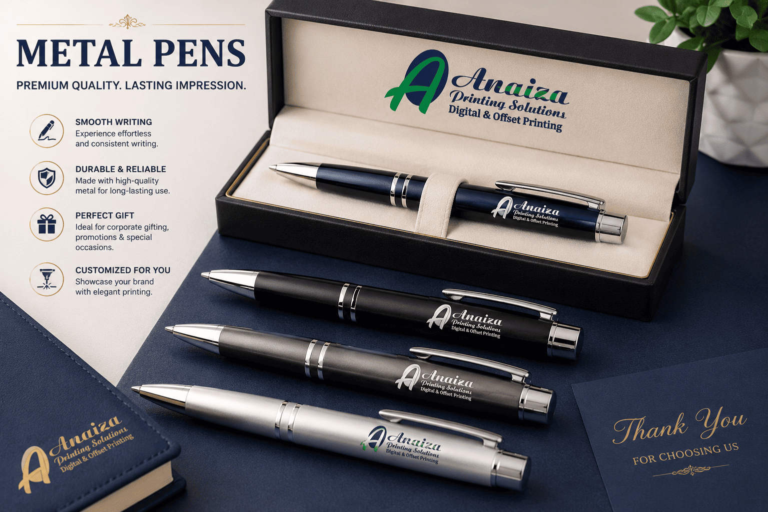 Customized metal pens and corporate pen branding in Mumbai