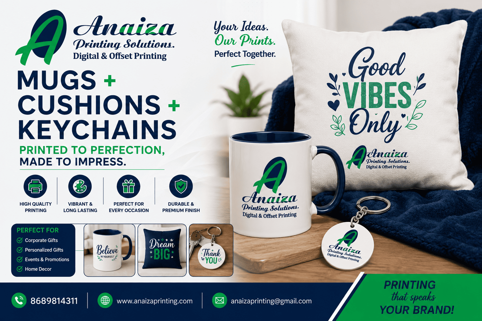 Mug cushion keychain combo gifts and personalized gift sets in Mumbai