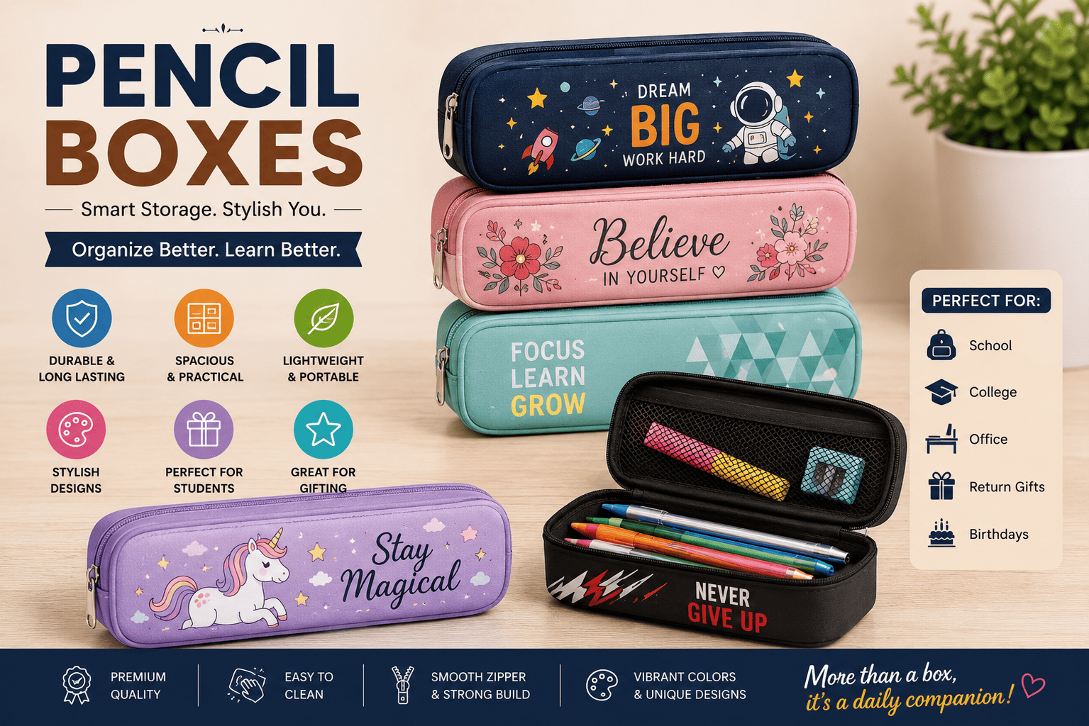 Customized pencil boxes and personalized school pencil cases in Mumbai