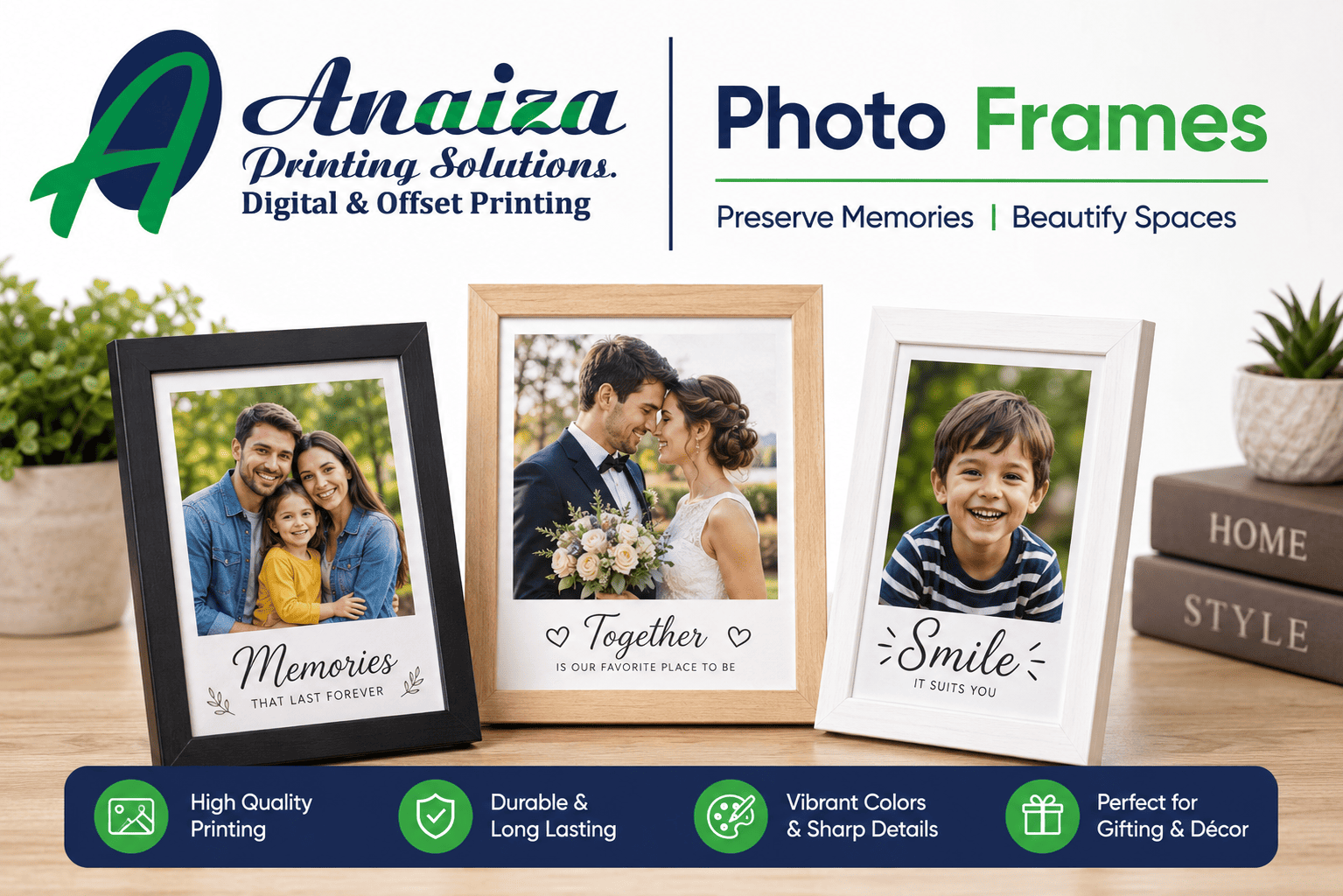 Custom photo frames with personalized printing in Mumbai