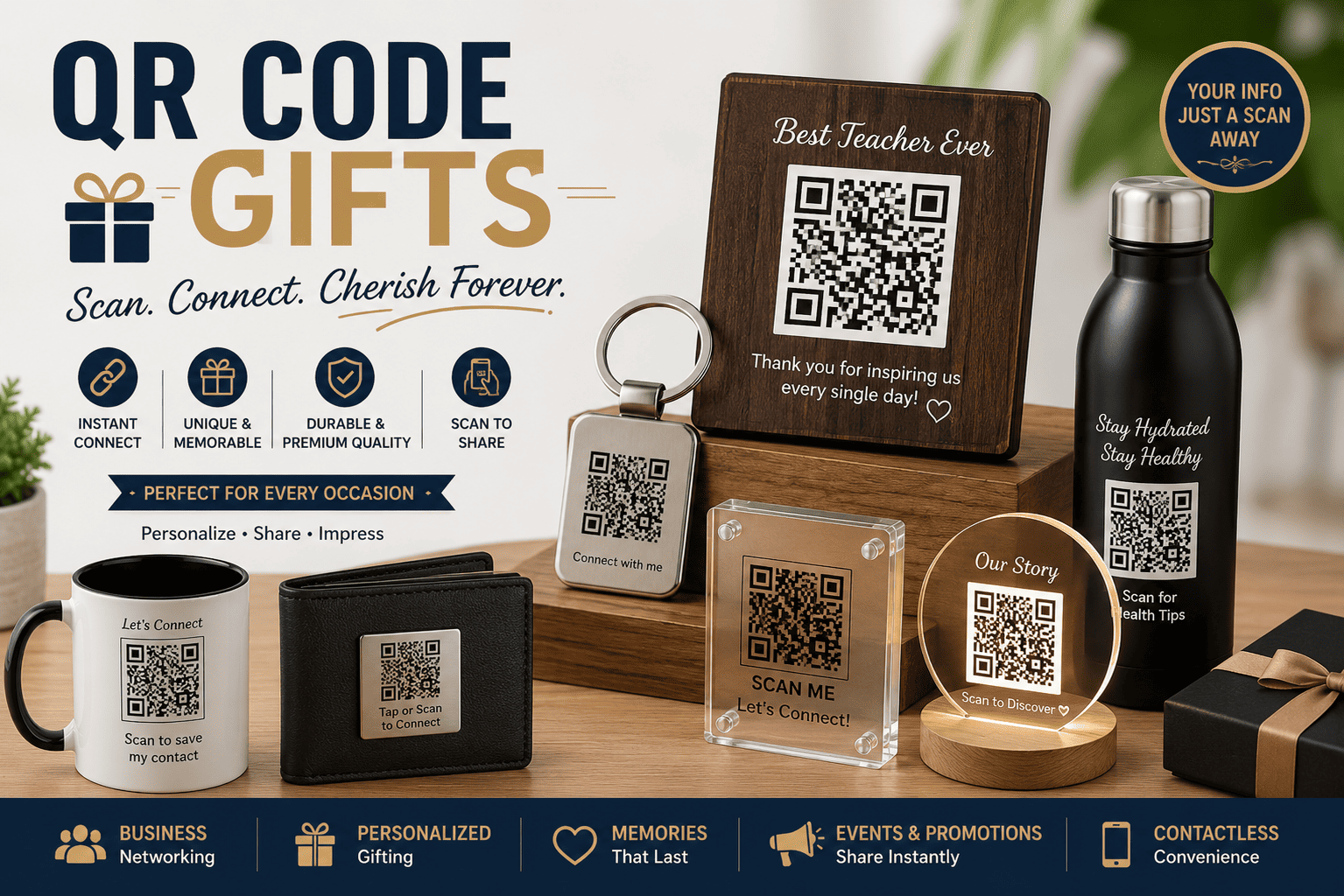 Personalized QR code gifts and custom scan-to-view gifts in Mumbai