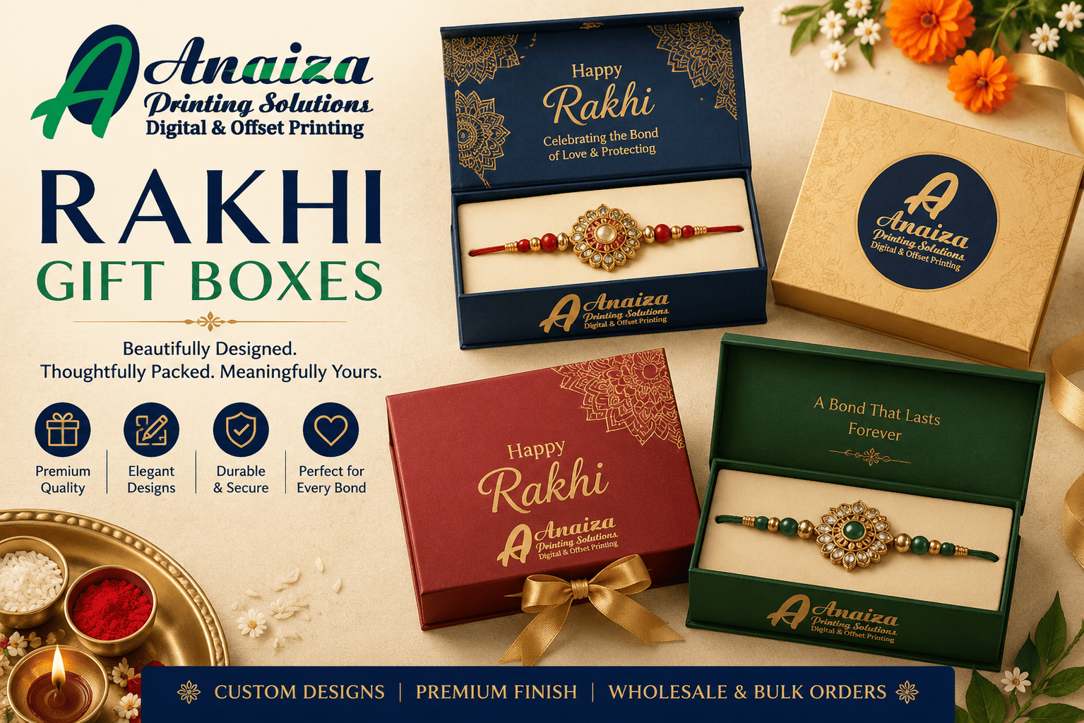 Designer Rakhi Collection 2026 — buy customized name Rakhi online in Mumbai
