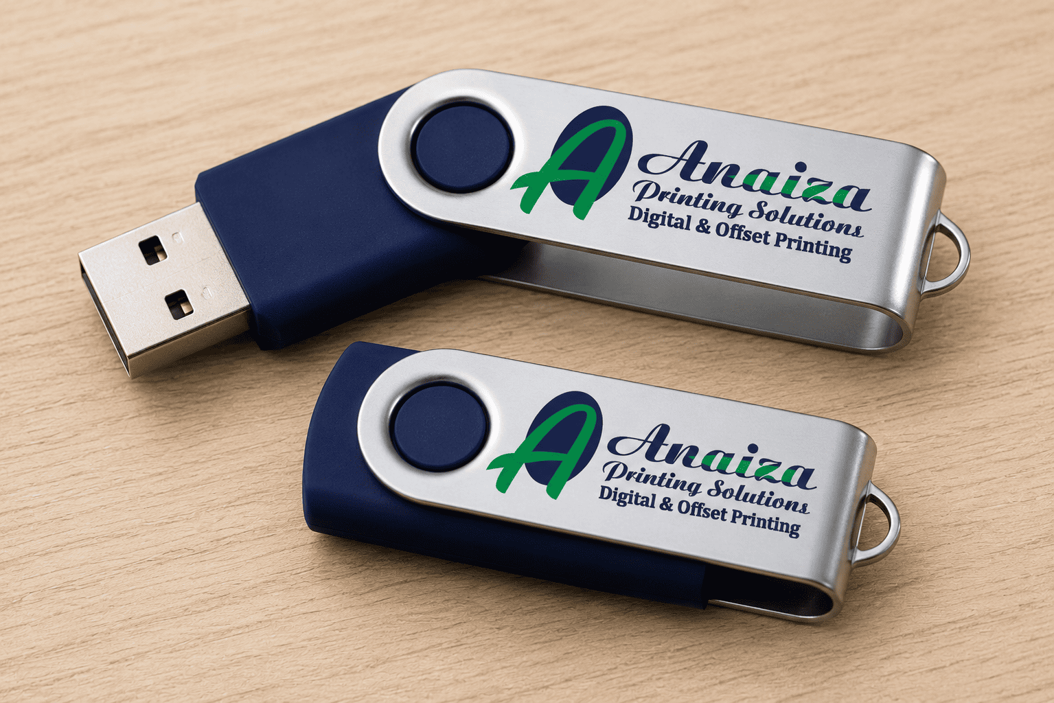 Custom branded USB flash drives with logo printing in Mumbai