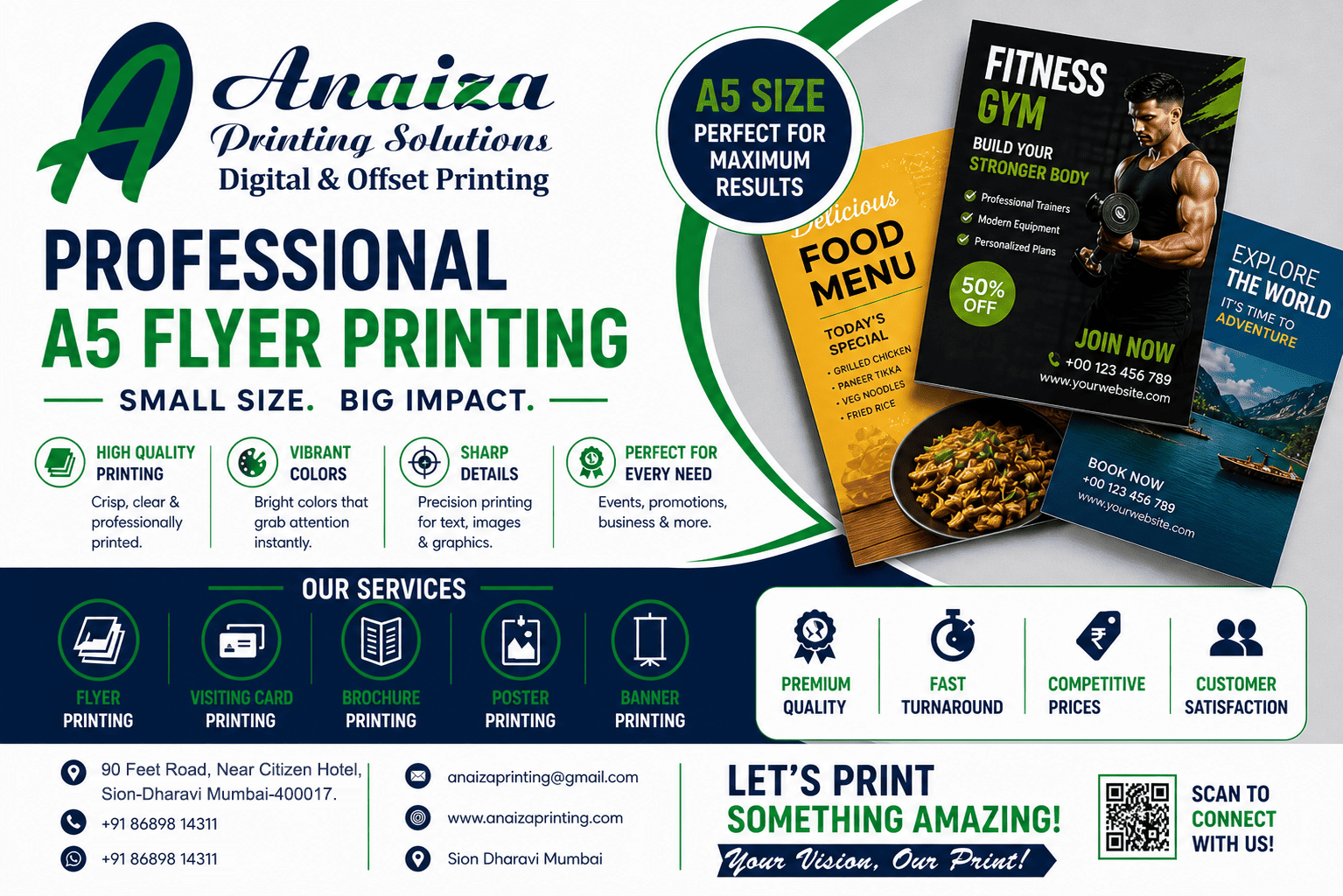 Promotional flyers for targeted marketing