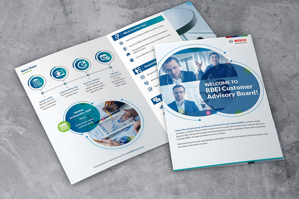 Luxury brochure printing with premium finishes